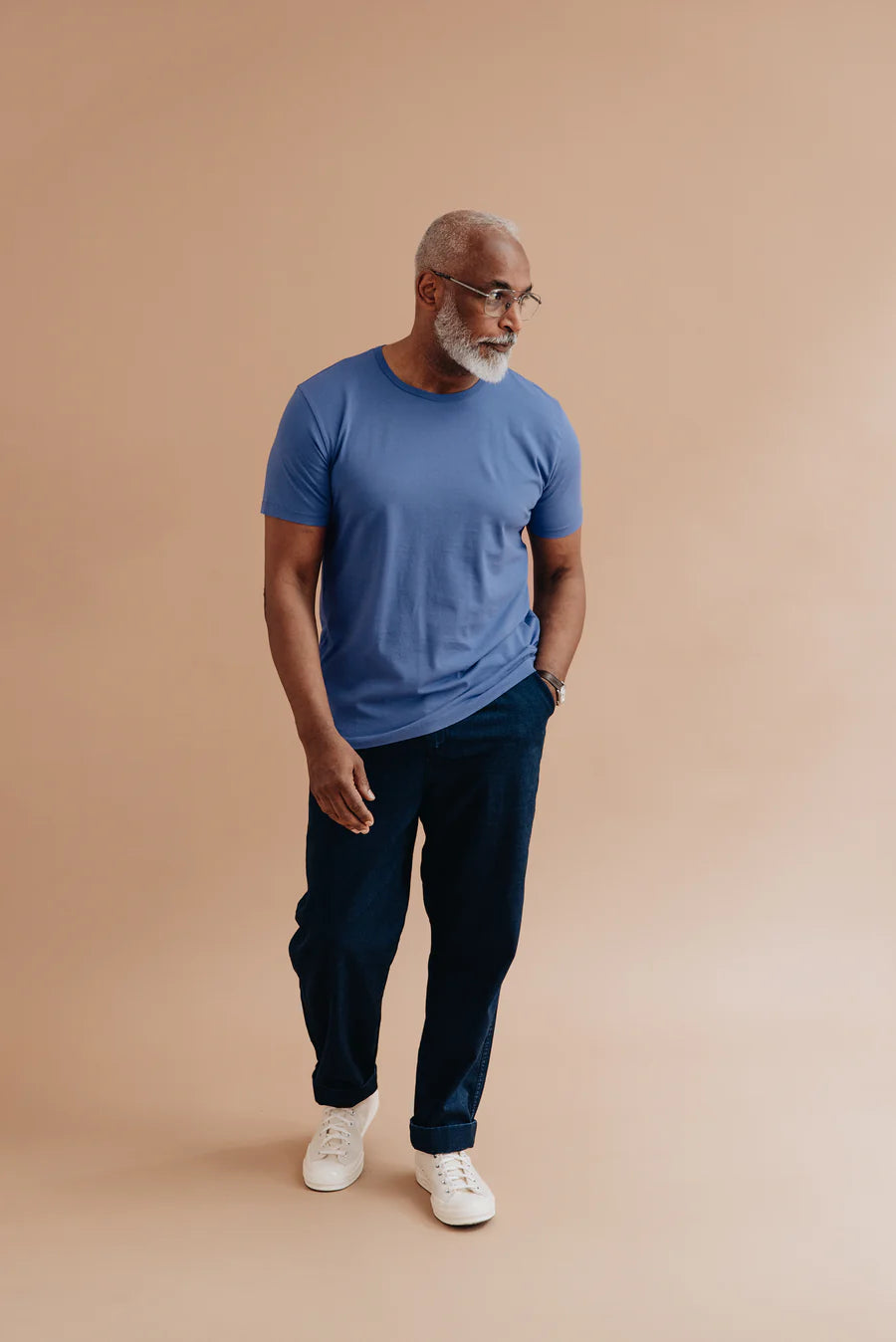 Supima Essential Tee blue